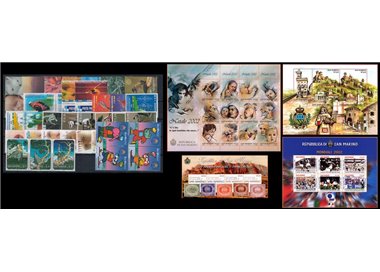 SAN MARINO 2002 Complete Year 36v + 4 s/s MNH**
