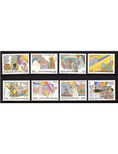 VATICANO 1986 Viaggi di Giovanni Paolo II 8v MNH**