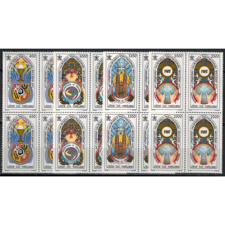 VATICANO 1997 Congresso Eucaristico in quartina 4v MNH**