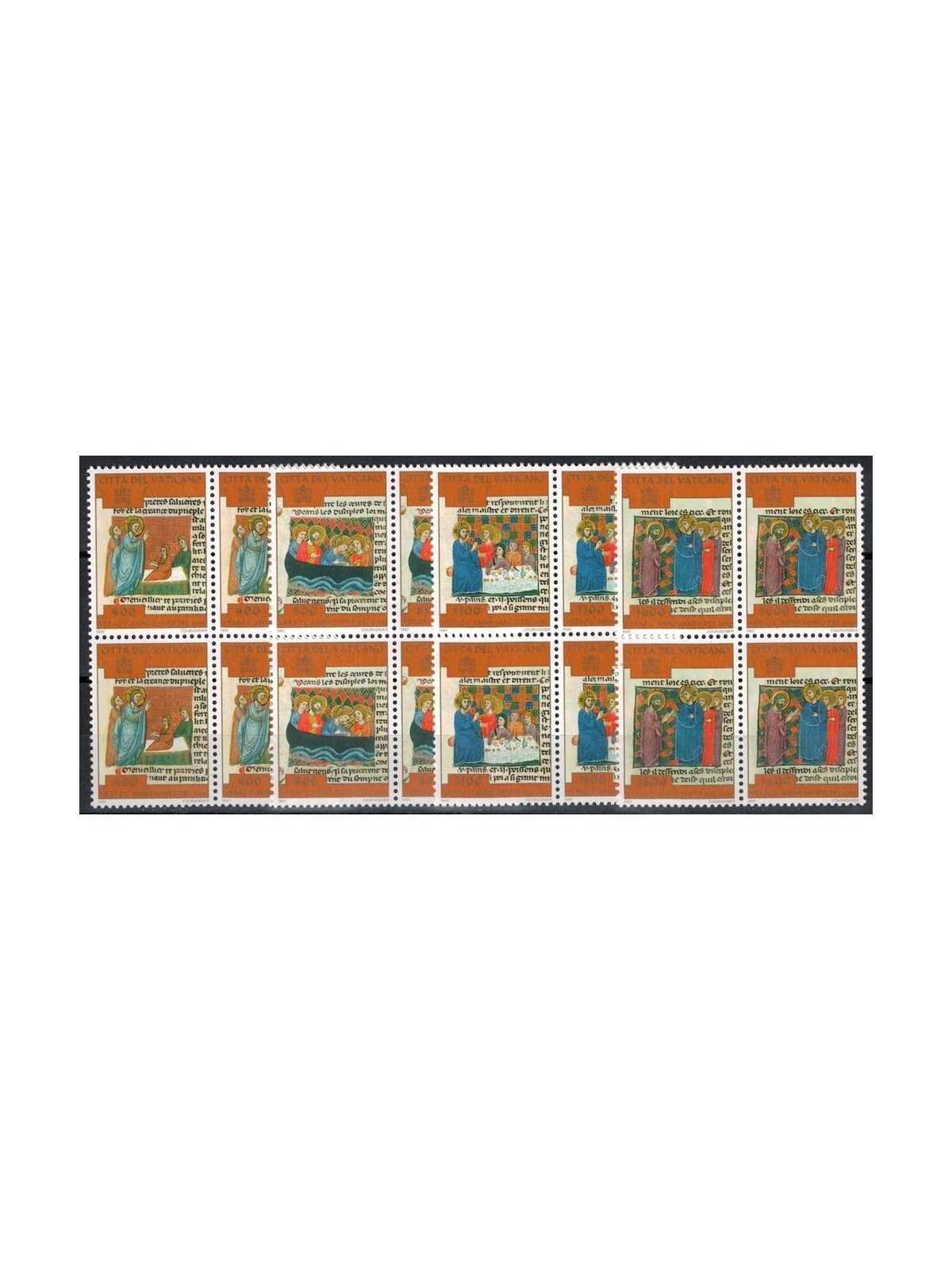 VATICAN 1997 Towards the Holy Year in block of four 4v MNH**