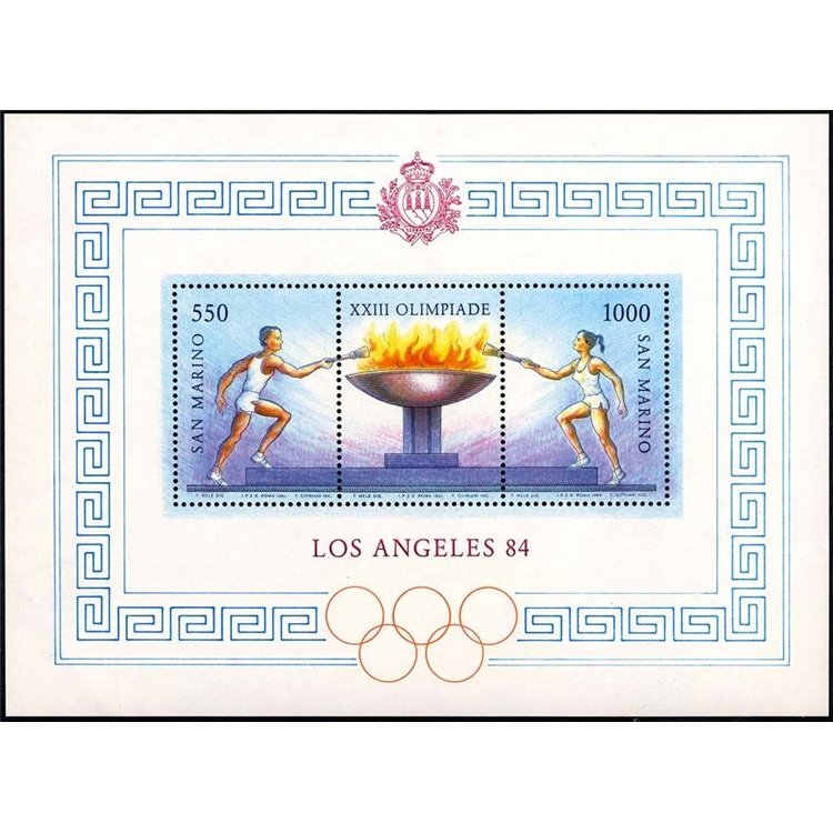 SAN MARINO 1984 Olimpiadi di Los Angeles BF MNH**