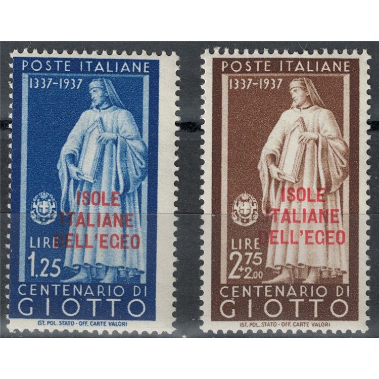 EGEO 1938 Illustrious Men, Giotto 2v MH*