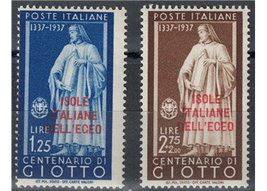 EGEO 1938 Illustrious Men, Giotto 2v MH*