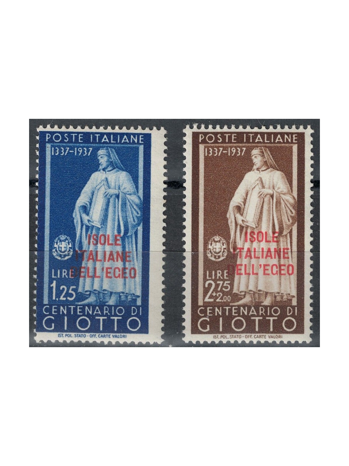 EGEO 1938 Uomini illustri, Giotto 2v MH*