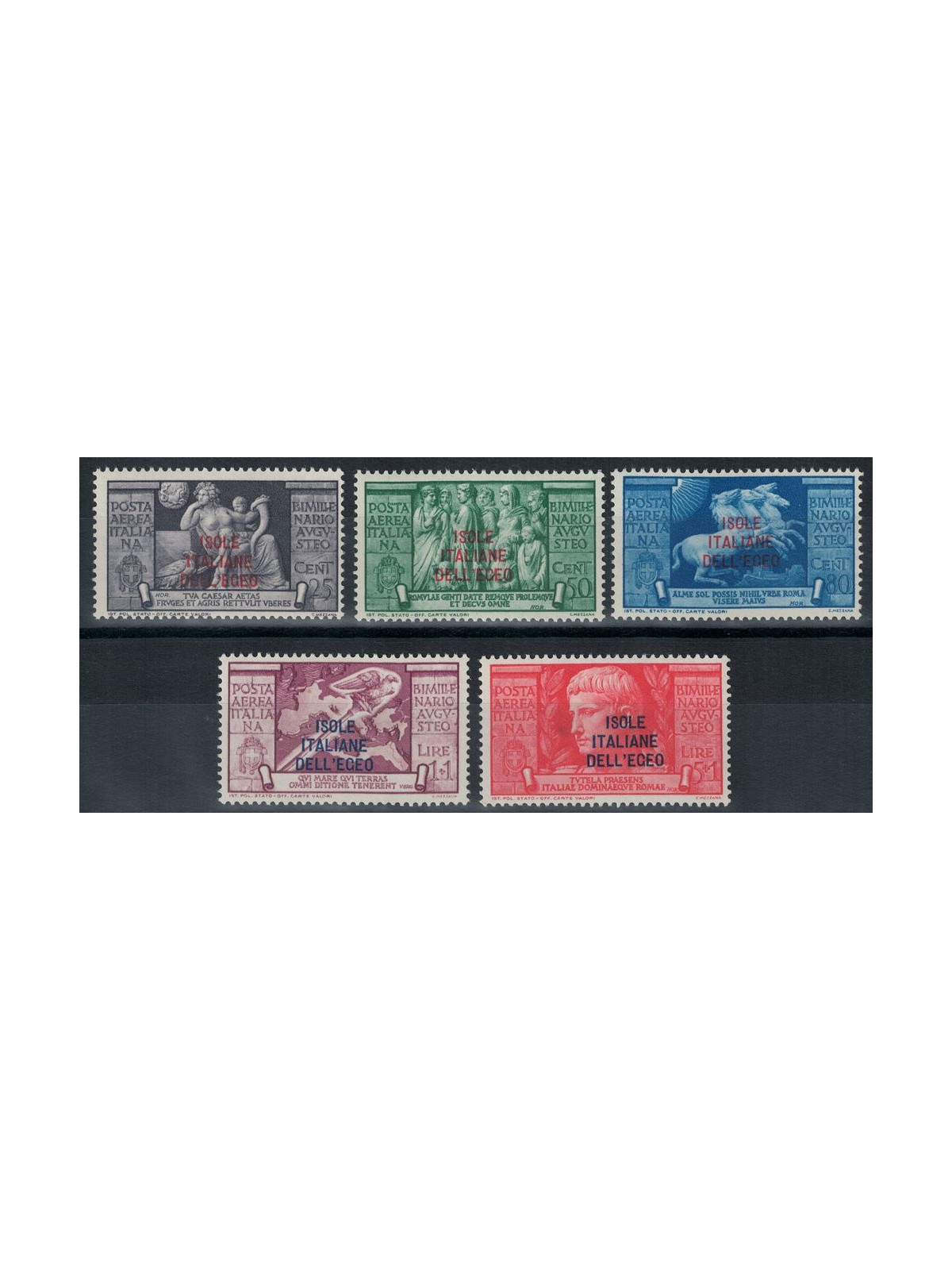 EGEO 1938 Augusto (posta aerea) 5v MH*