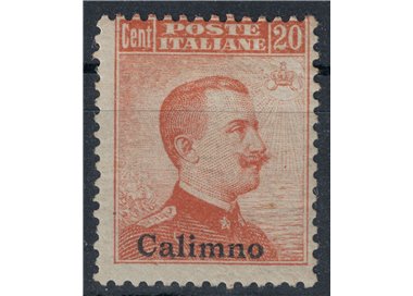 EGEO CALINO 1917 20c arancio senza filigrana MH*