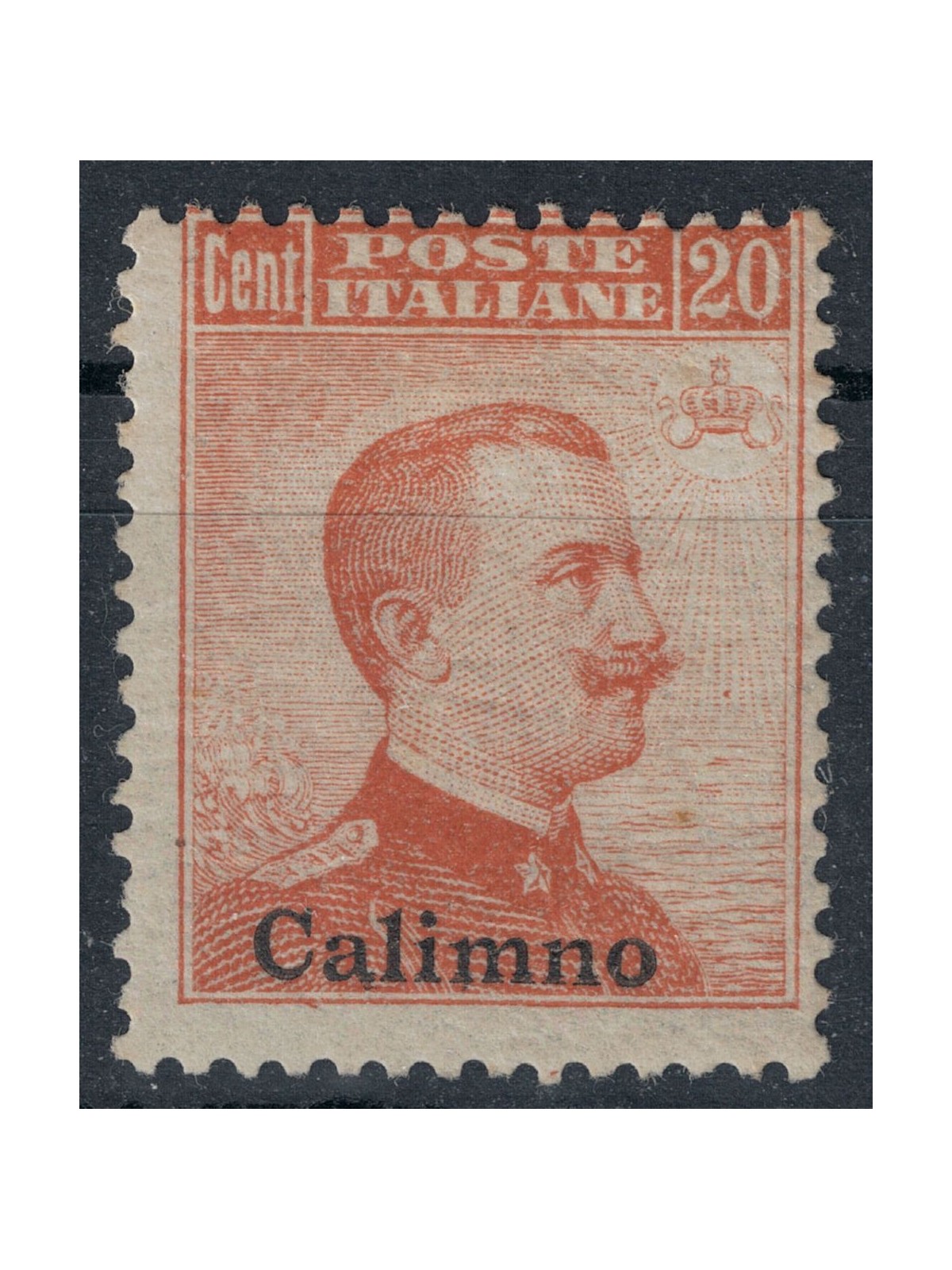 EGEO CALINO 1917 20c arancio senza filigrana MH*