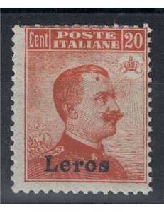 EGEO LERO 1922 20c arancio filigrana corona MH*