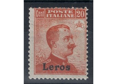 EGEO LERO 1922 20c arancio filigrana corona MH*