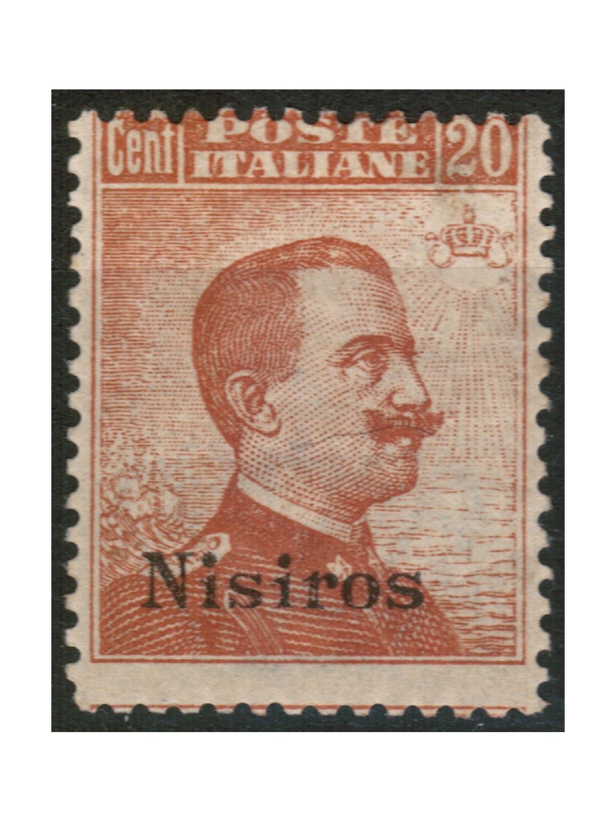 EGEO NISIRO 1922 20c arancio filigrana corona MH*