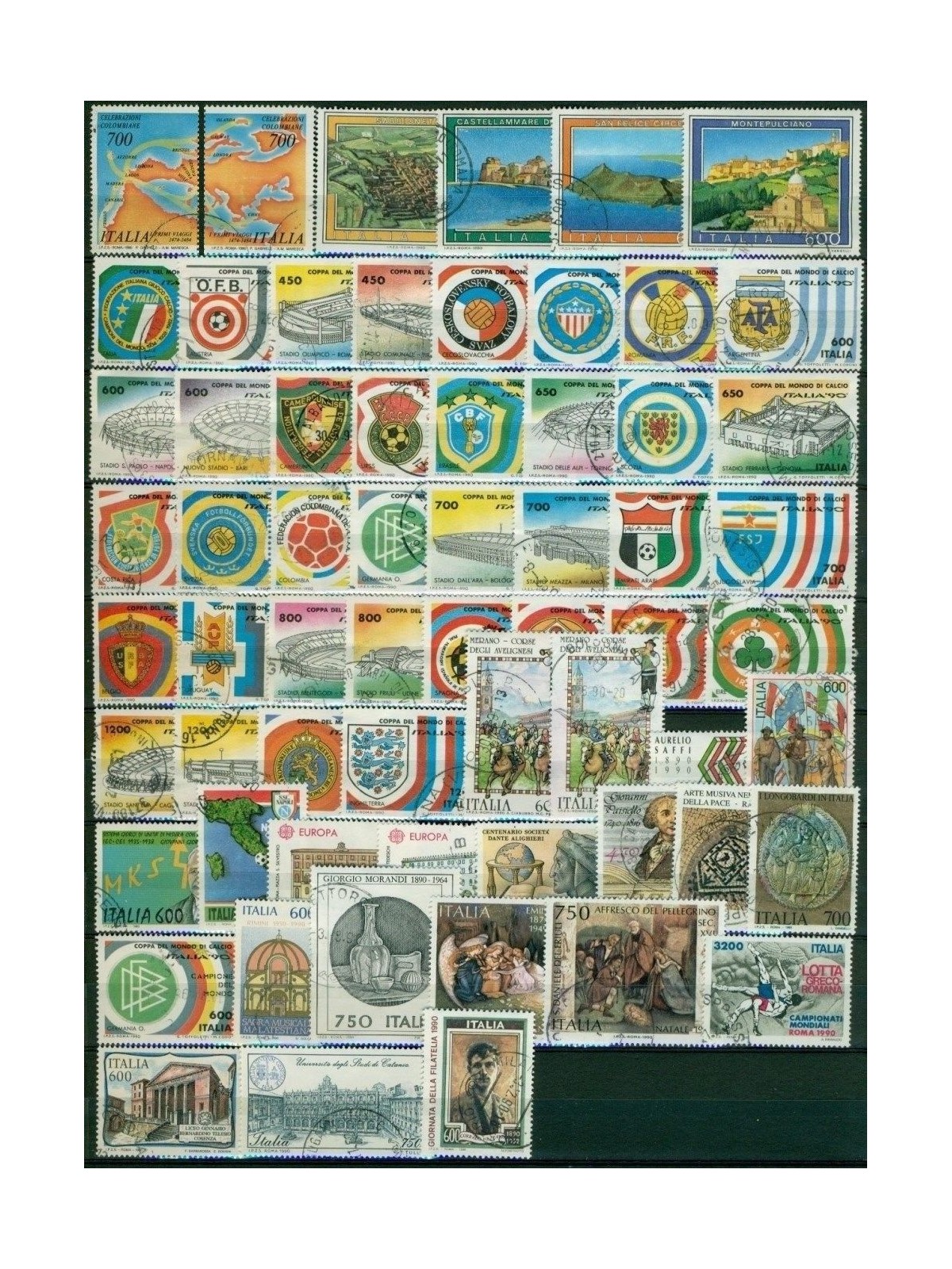 ITALIA 1990 Annata completa 63v us