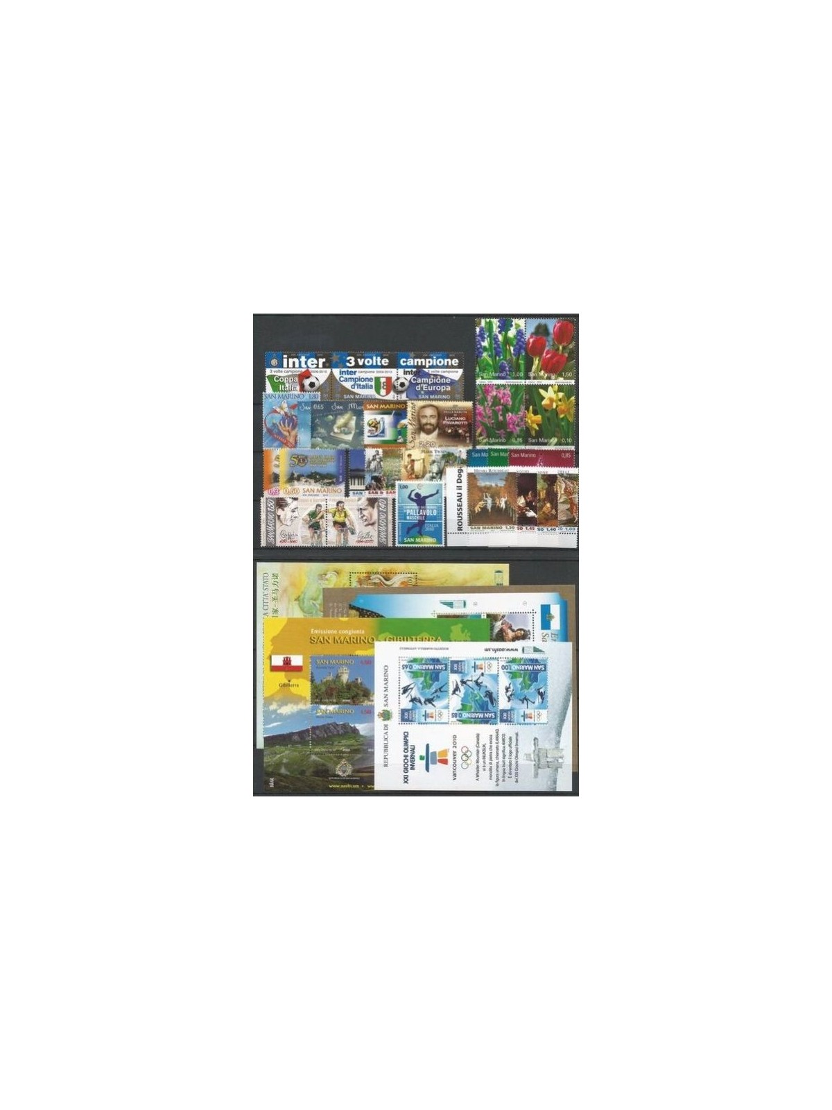 SAN MARINO 2010 Annata completa 28v + 4 BF MNH**