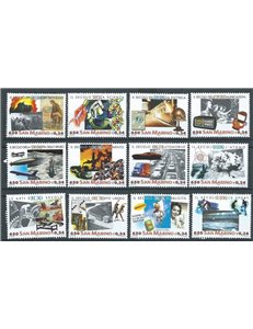 SAN MARINO 2000 20th Century 12v MNH**