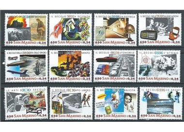 SAN MARINO 2000 XX Secolo 12v MNH**
