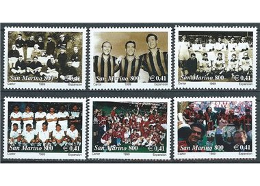 SAN MARINO 1999 One Hundred Years of Milan 6v MNH**