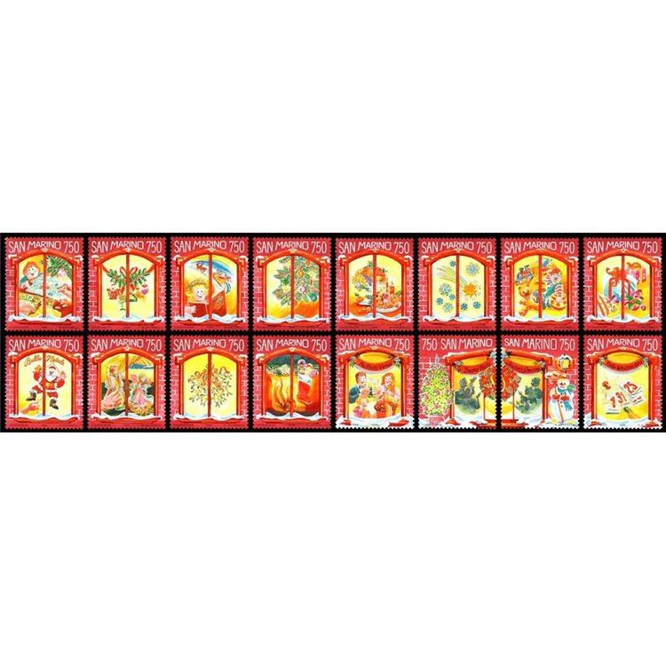 SAN MARINO 1996 Natale 16v MNH**