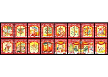 SAN MARINO 1996 Christmas 16v MNH**