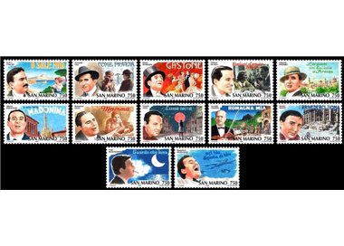 SAN MARINO 1996 History of Italian Song 12v MNH**