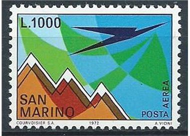 SAN MARINO 1972 Posta aerea MNH**