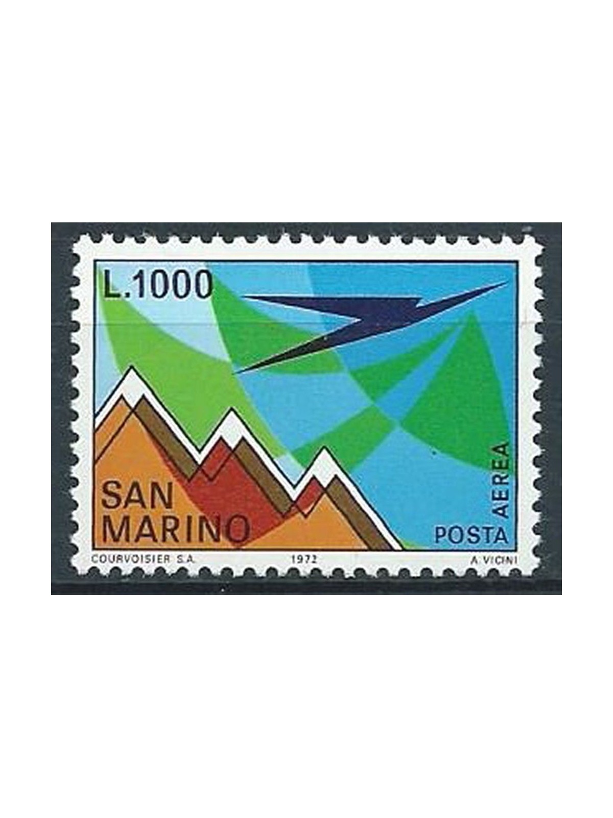SAN MARINO 1972 Airmail MNH**