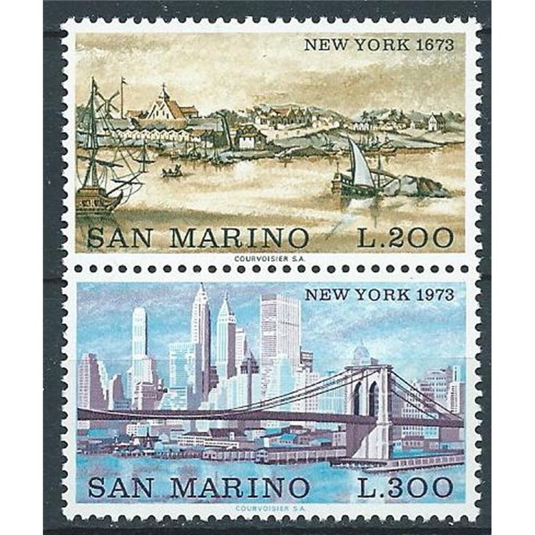 SAN MARINO 1973 Views of New York 2v MNH**