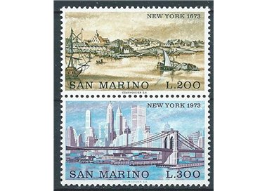 SAN MARINO 1973 Vedute di New York 2v MNH**