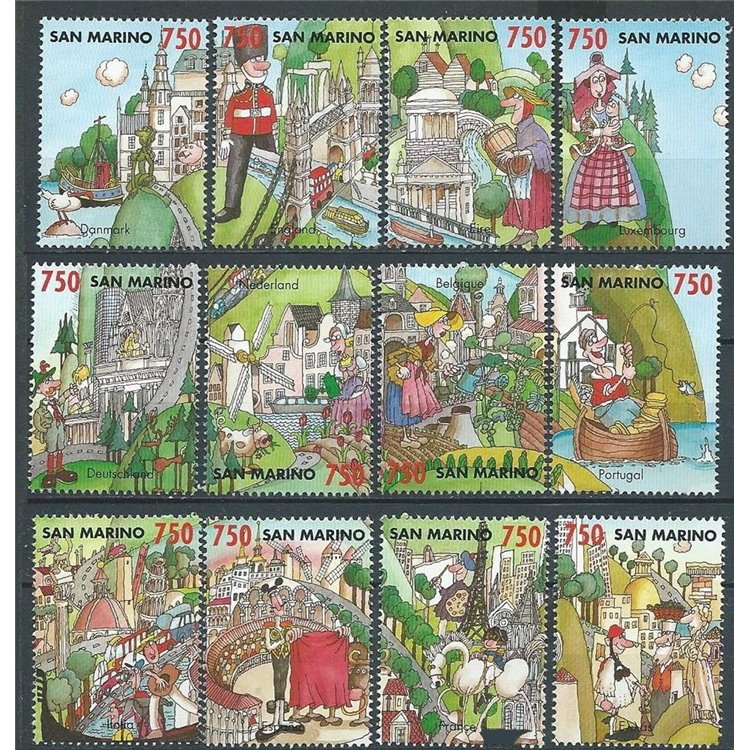SAN MARINO 1993 The Europa Village 12v MNH**