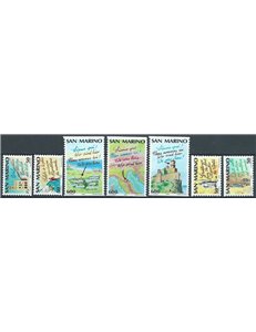 SAN MARINO 1990 Anno europeo del turismo 7v MNH**