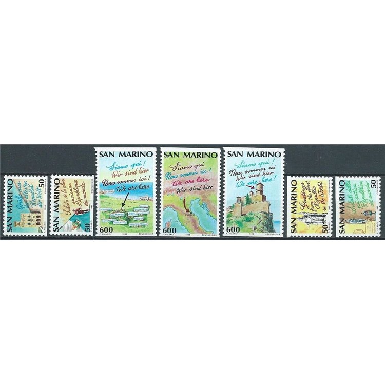 SAN MARINO 1990 European Year of Tourism 7v MNH**