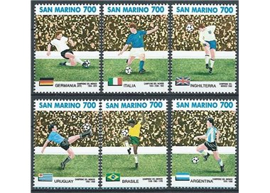 SAN MARINO 1990 Football World Cup 6v MNH**