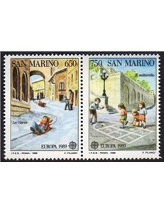 SAN MARINO 1989 Europe 2v MNH**