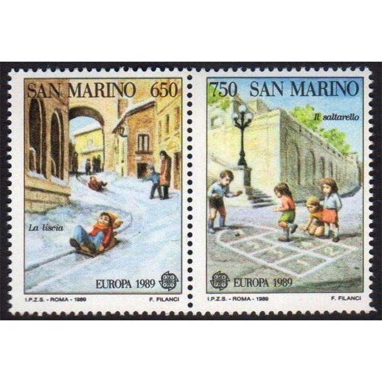 SAN MARINO 1989 Europe 2v MNH**