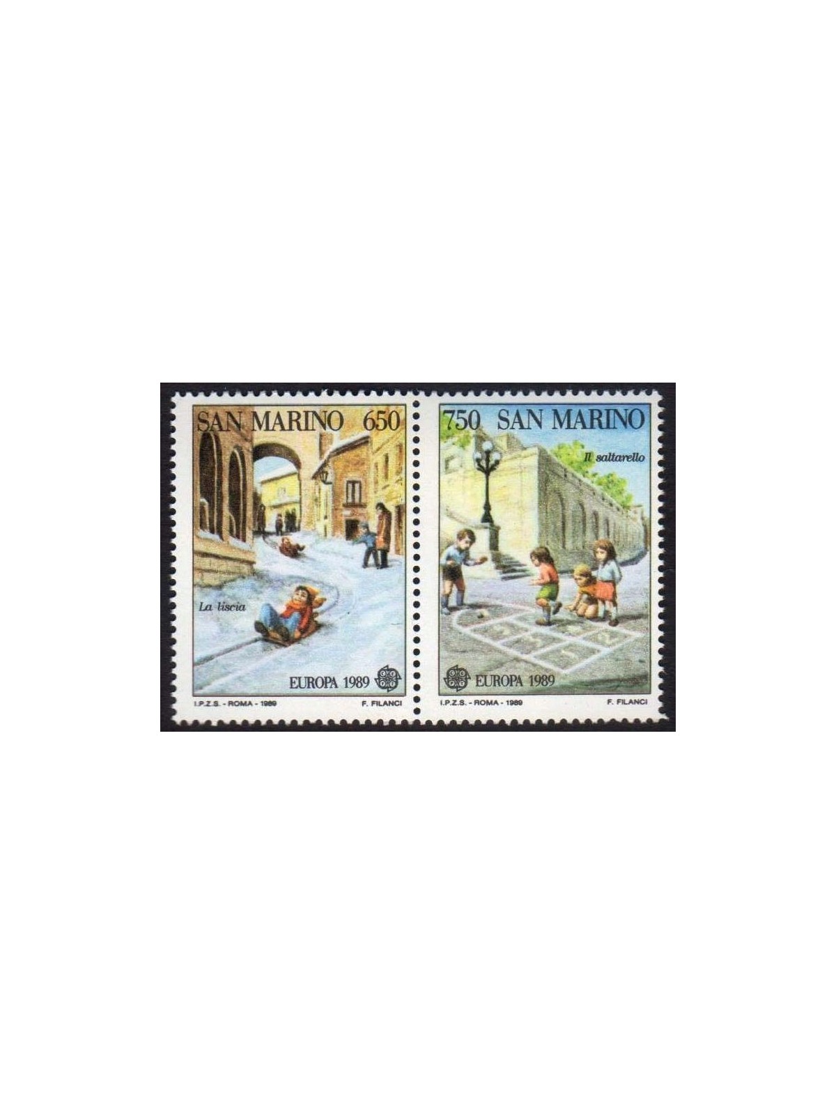 SAN MARINO 1989 Europe 2v MNH**