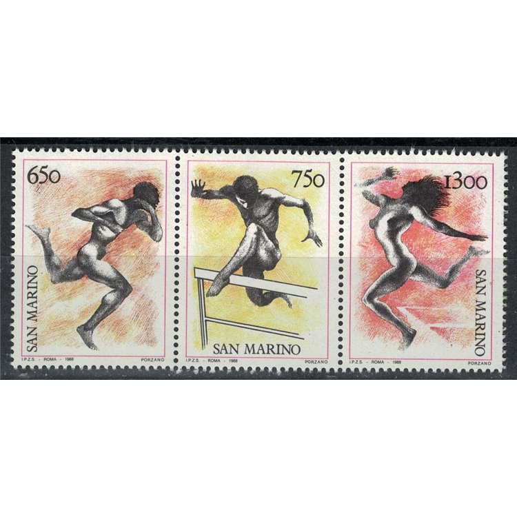 SAN MARINO 1988 Seoul Olympics 3v MNH**