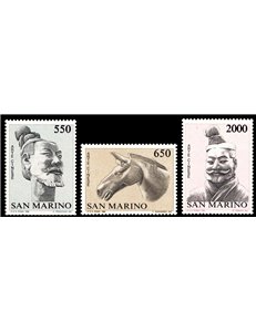 SAN MARINO 1986 Official Relations China-San Marino 3v MNH**