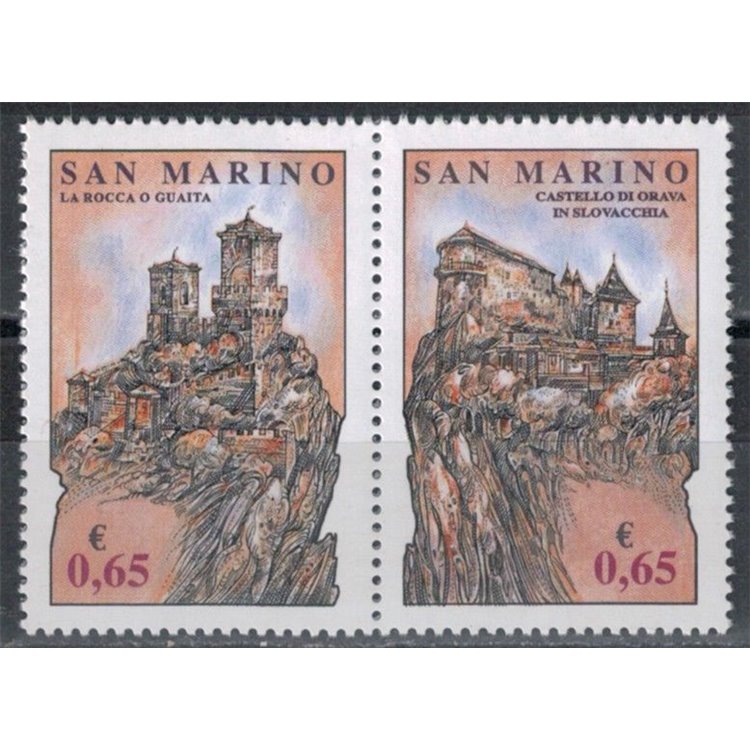 SAN MARINO 2007 Rocche di libertà 2v MNH**