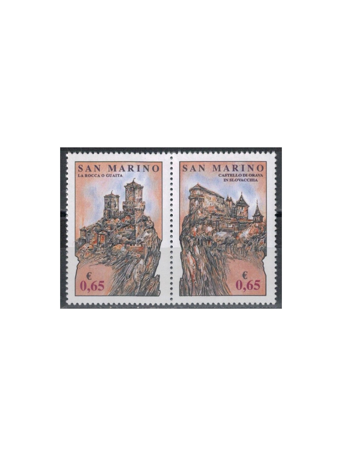 SAN MARINO 2007 Rocks of Freedom 2v MNH**