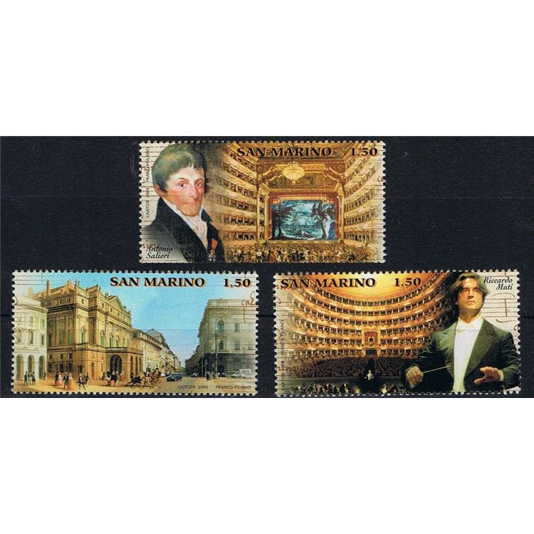 SAN MARINO 2004 Teatro alla Scala 3v MNH**