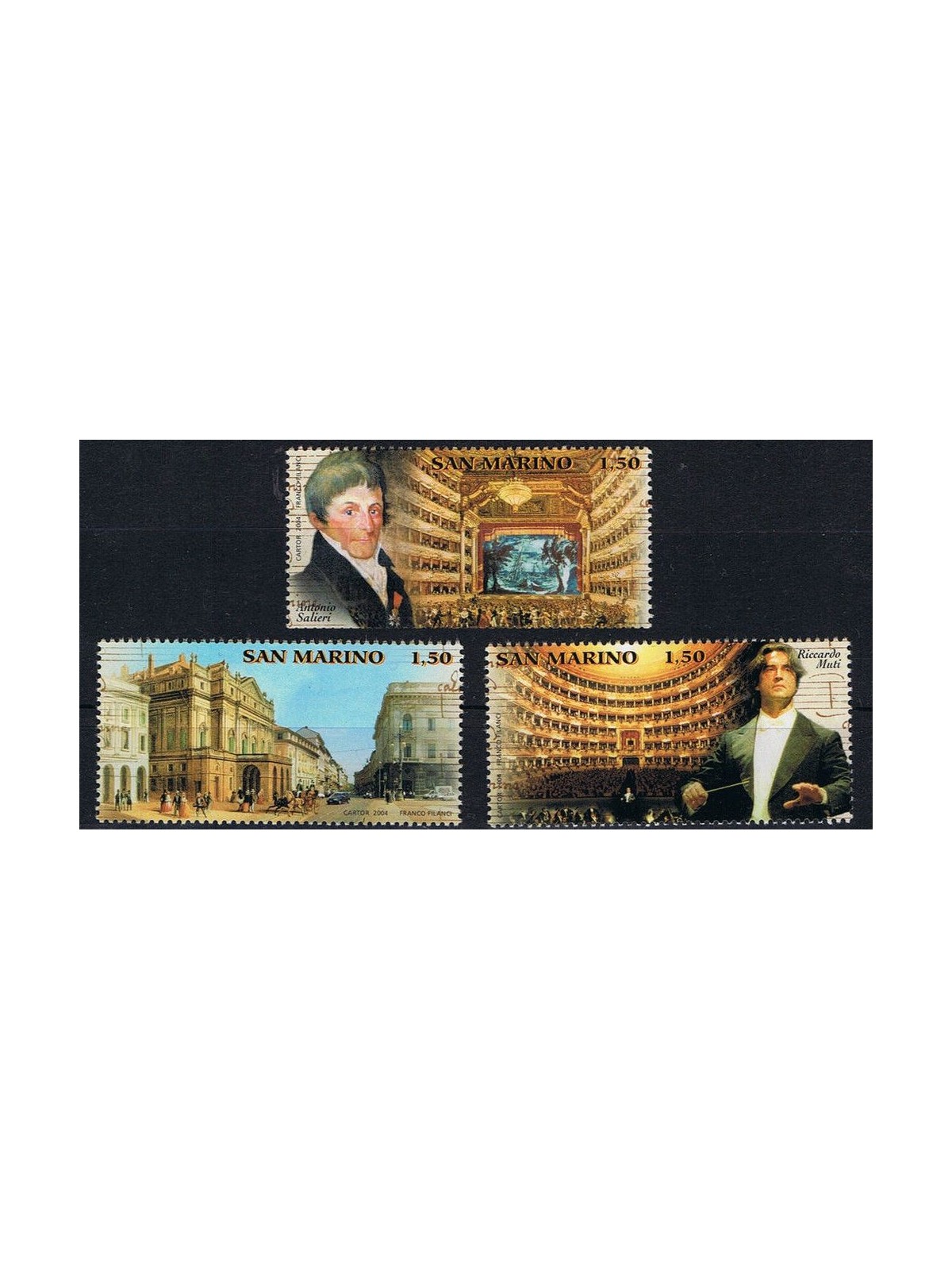 SAN MARINO 2004 Teatro alla Scala 3v MNH**