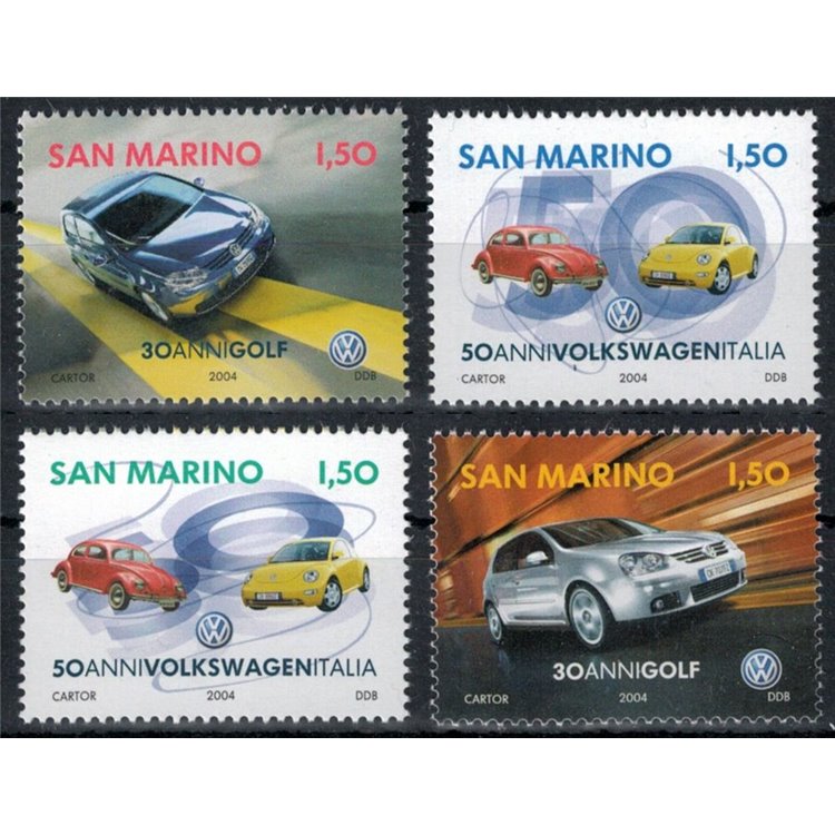 SAN MARINO 2004 Volkswagen 4v MNH**