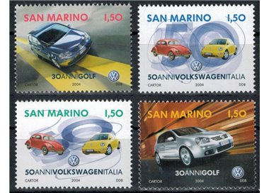 SAN MARINO 2004 Volkswagen 4v MNH**