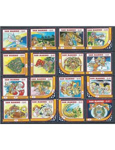 SAN MARINO 2003 Natale 16v MNH**