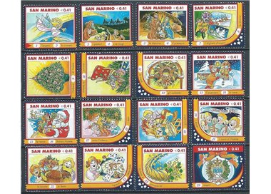 SAN MARINO 2003 Natale 16v MNH**