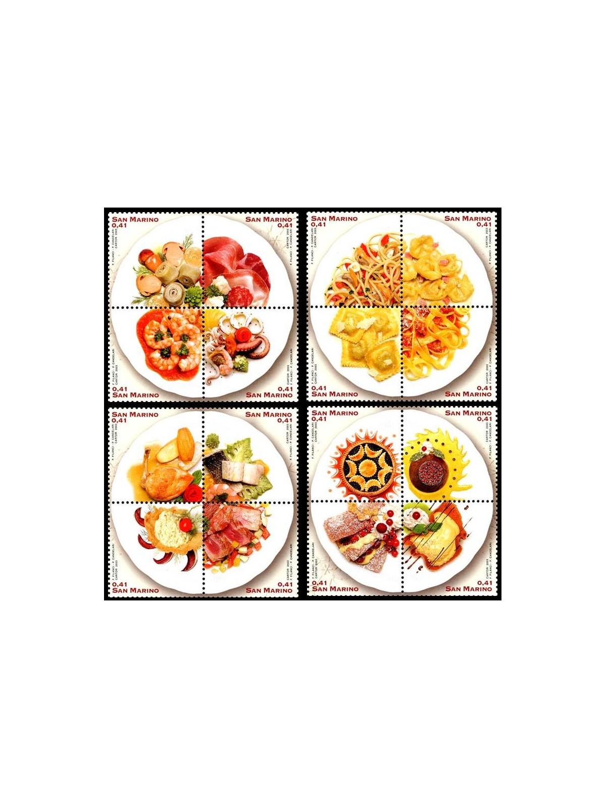 SAN MARINO 2003 Sapori della nostra terra 16v MNH**