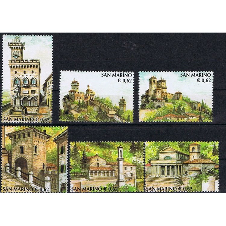 SAN MARINO 2002 Tourist series 6v MNH**