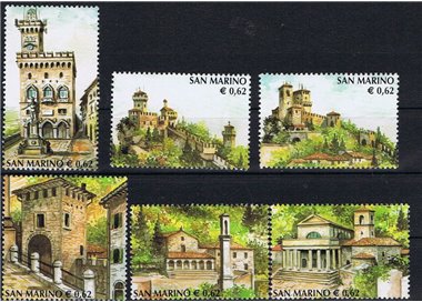 SAN MARINO 2002 Tourist series 6v MNH**