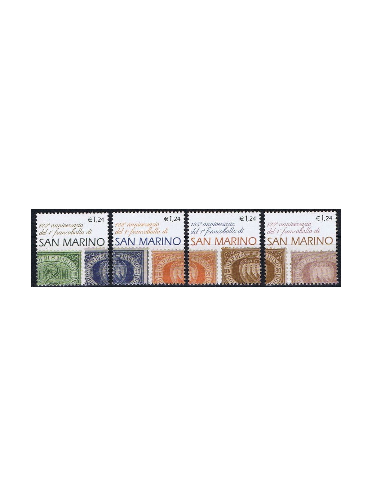 SAN MARINO 2002 First stamp of San Marino 4v MNH**
