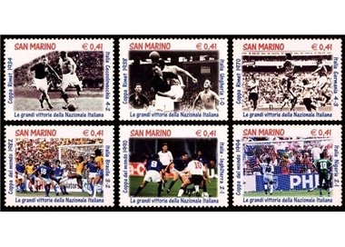 SAN MARINO 2002 World Cup 6v MNH**
