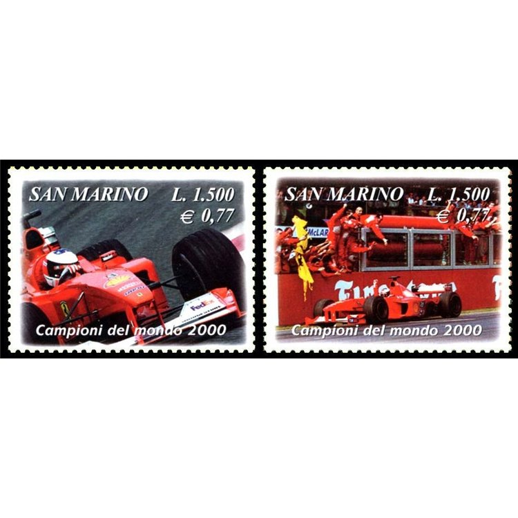 SAN MARINO 2001 Ferrari 2v MNH**