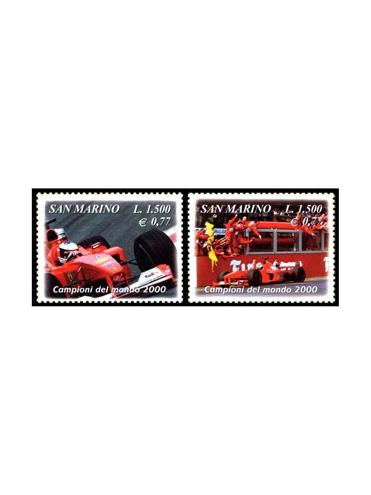 SAN MARINO 2001 Ferrari 2v MNH**